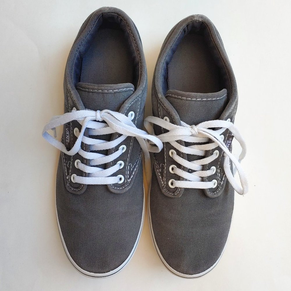 Vans Atwood Gray Low Top Sneaker Size 7